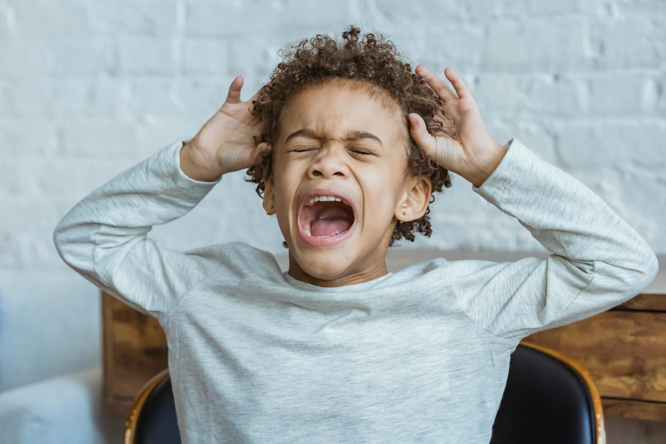 When children are stressed they can display irregular behaviour.